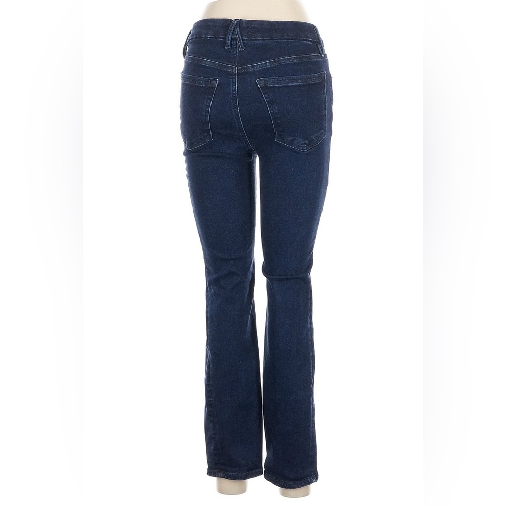 Good American Jeans Always Fits Size 6-12 Dark Blue Tapered Leg High Waist - Picture 2 of 11